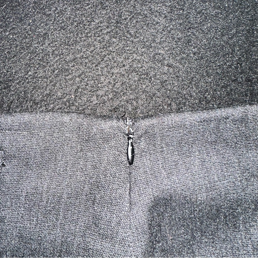 Zara Basic Charcoal Gray High Waisted Pencil Skir… - image 4